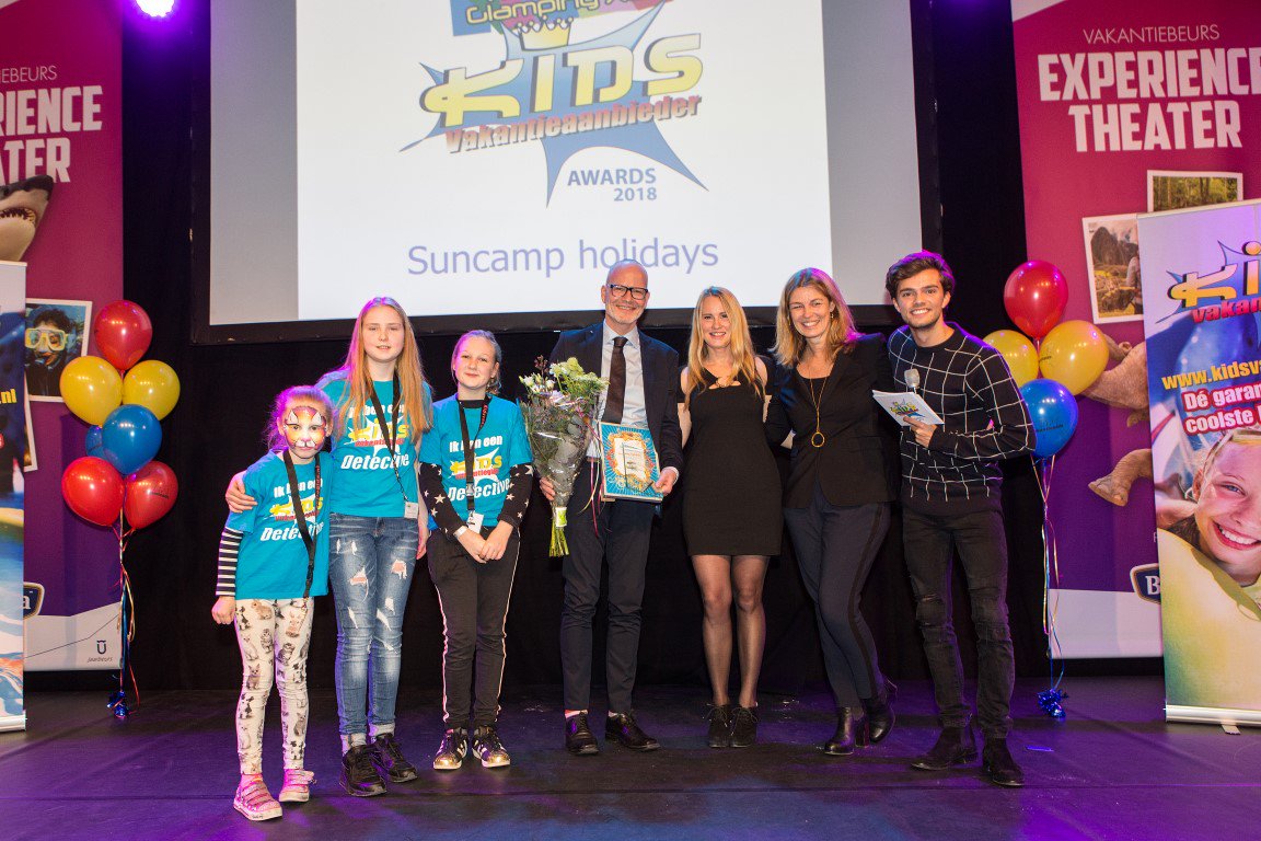 In de categorie Glamping XL sleepte <a href="/Suncamp/">Suncamp holidays</a> de Glamping XL award in de wacht tijdens de Kids Vakantieaanbieder van het Jaar Awards 2018! 🎈🎉🏆