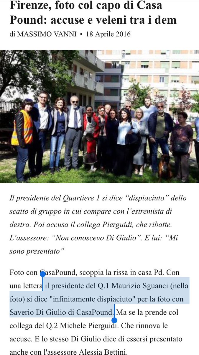 poltronaggio's tweet image. Maurizio #Sguanci, il Presidente #PD del Municipio 1 di #Firenze che dice che “nessuno in questo paese ha fatto quello che ha fatto LVI in vent’anni” parla di Mussolini.
Ma #Nardella lo conosce “da molti anni” ed ha chiesto scusa.
Ma la memoria è corta e le “scuse” un’abitudine.