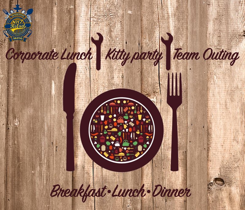 NH7_Refuel's tweet photo. Tired of picking which place to go for that corporate lunch/team outing or that kitty party you have been planning?
Look no further!
Contact us for reservations and custom packages https://t.co/ynVND3jhwS