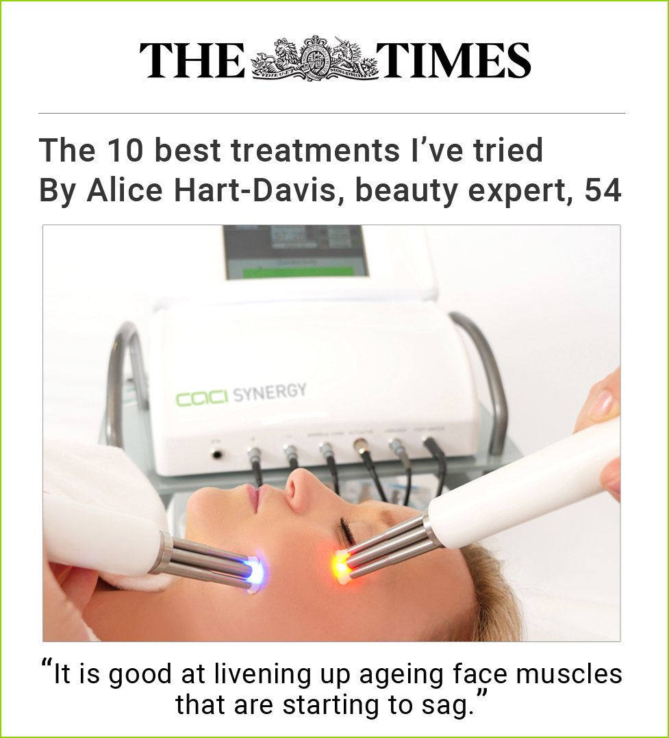 "CACI microcurrent is good at livening up ageing face muscles that are starting to sag and obliging them to shorten themselves back into shape" <a href="/AliceHartDavis/">Alice Hart-Davis</a> via <a href="/thetimes/">The Times and Sunday Times</a>         
#beautyblogger #antiaging #beautytips