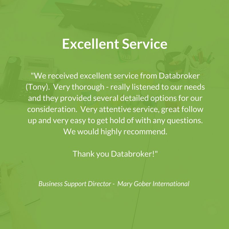 Databroker's tweet image. Another great #review from a very happy customer! 💪

If you want clean, accurate #data for your next #marketing campaign call 0161 941 5700 today.