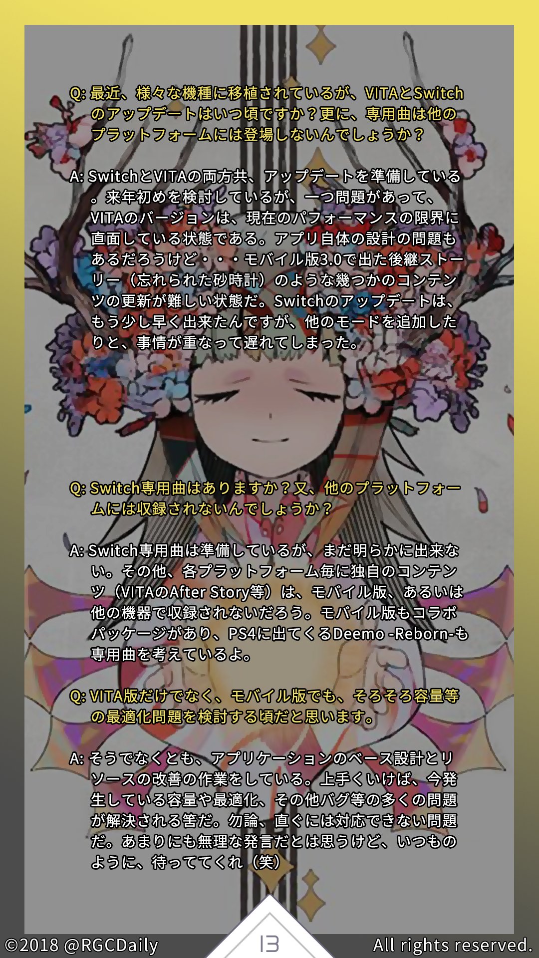 Rayark Gamers Connect Page 13 14 Deemo Psvita Nintendoswitch Spoilers Rayark Gamers Connect Page 13 14 Deemo Psvita Nintendoswitch Spoilers