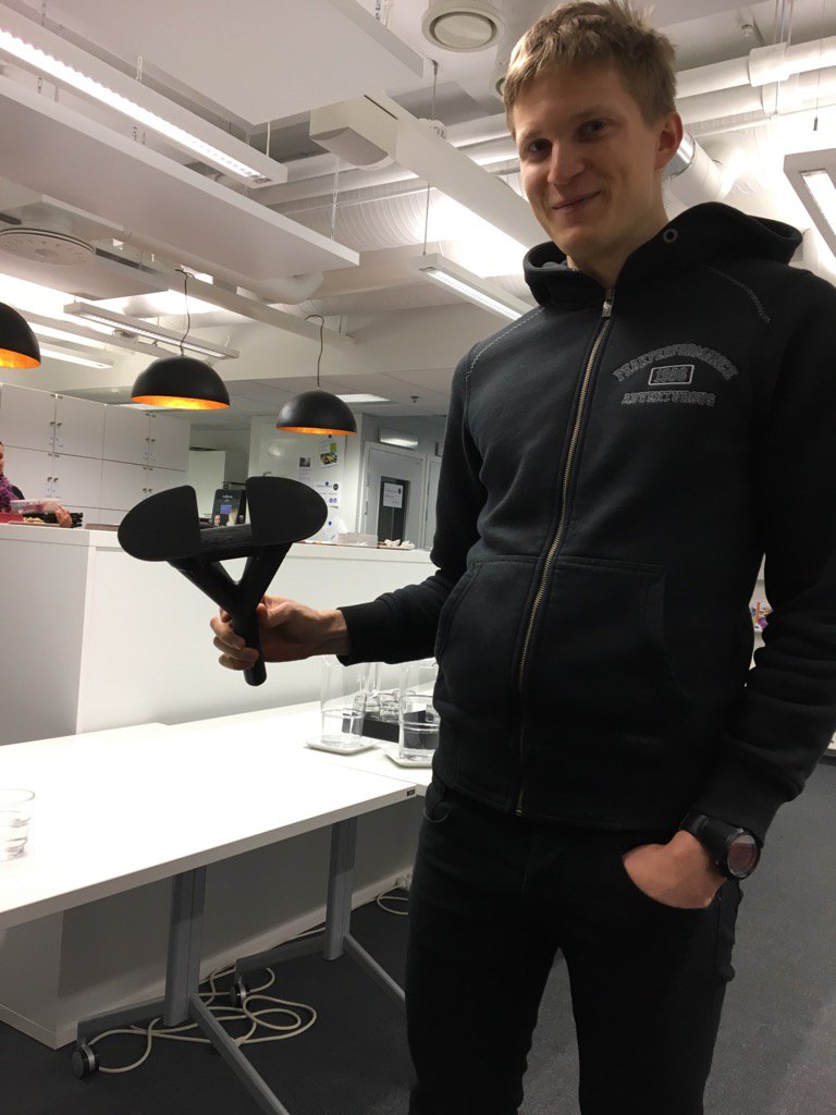 huhtelin's tweet image. The future of the bike saddles. 3D printed at @TampereUniTech #TutLab #TommiEronen