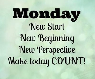 Monday is here! Take advantage of this day to start fresh, and push towards your goals! #thankfultobealive #youcandothis #jgpm