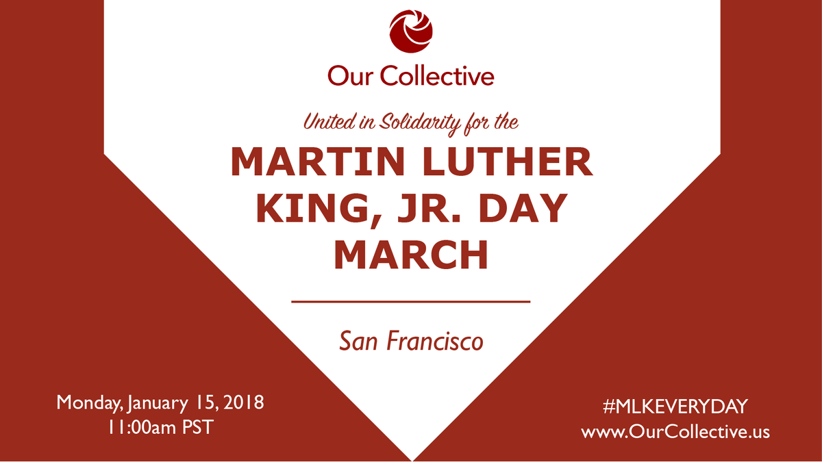 Today we march together! #mlkeveryday #ourcollective #mlk