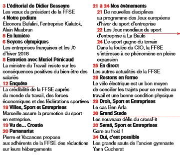 [#MAGAZINE] "Le sport induit des conséquences positives sur le fonctionnement de l'entreprise" <a href="/murielpenicaud/">Muriel Pénicaud</a>, Ministre du #Travail,  en couverture du nouveau magazine <a href="/ffsefrance/">Fédération Française du Sport Entreprise</a> Sport&amp;entreprises @Minist_Travail Retrouvez le magazine complet ➡bit.ly/2r7PNse  #RH #QVT