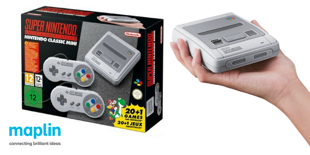 maplintweet's tweet image. Megaman, Streetfighter, Super Mario World?
You can relive your retro gaming classics with @NintendoUK SNES
NOW £89.99!

SHOP: bit.ly/2my0j6k