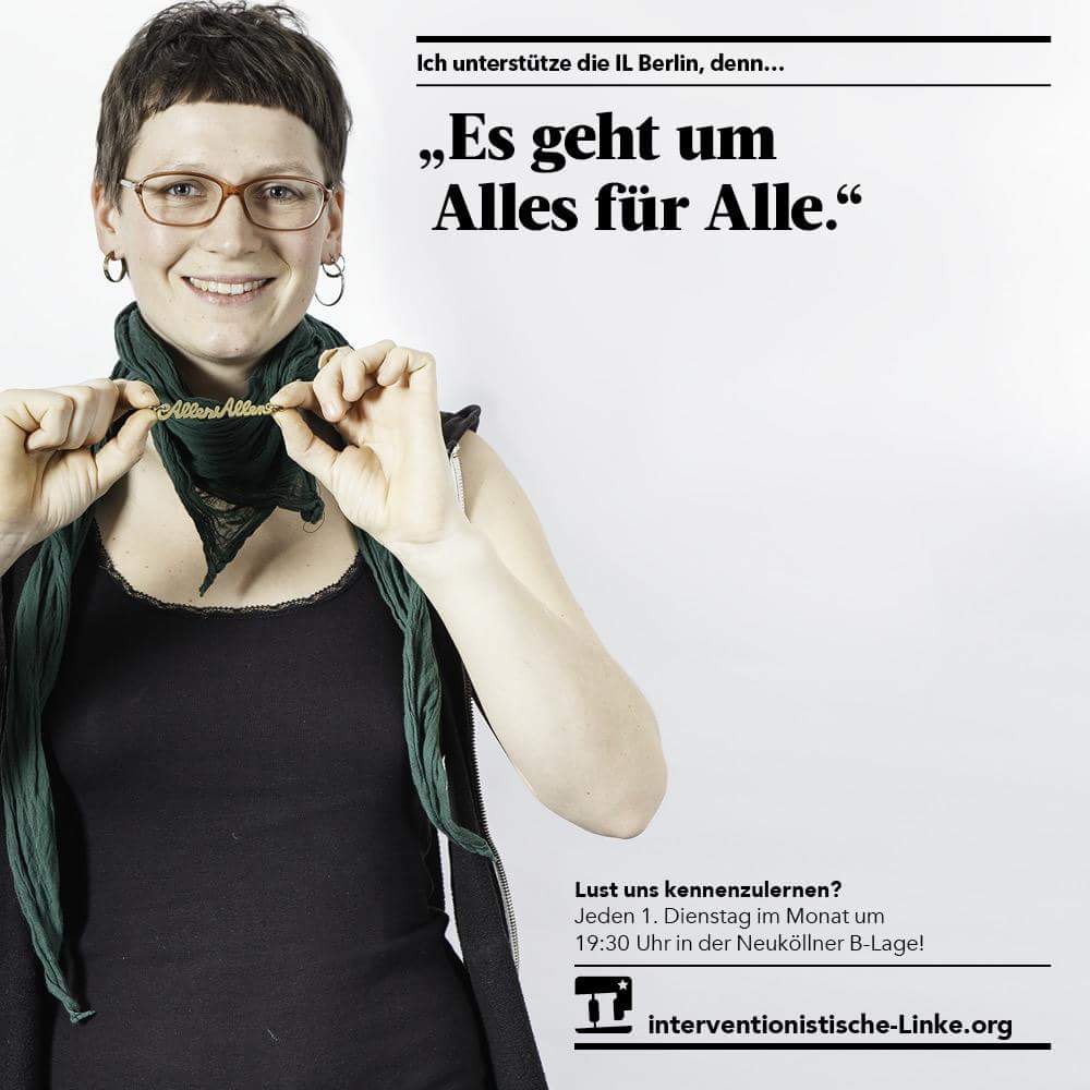 IL_Berlin's tweet image. Wir sind @Ende__Gelaende, @BBgegenRechts, @BlockG20, @WeWillComeUnite und noch mehr. Wir diskutieren, feiern, lachen, lernen, kümmern uns und arbeiten. Wir sind ein Haufen von Leuten, die das alles stemmen. 

Ab heute zeigen unsere Unterstützer*innen jeden Montag Gesicht:
