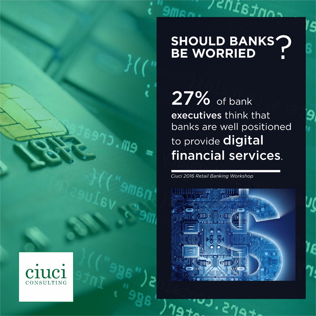 CiuciConsulting's tweet photo. Globally, banks are nervous of Fintechs’ abilities to meet changing consumer behaviours and expectations. This is often done at little or no costs but to great reward, building consumer dependence on their innovations and shifting the plane of traditional banking
#CIUCI #FinTech https://t.co/cYKnRKaqlO