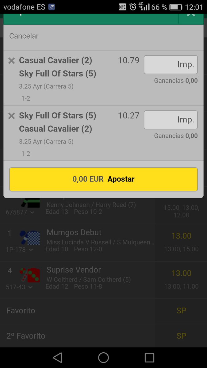 Estrenamos cuenta con esta apuesta de un valor descomunal.
AYR - 3,25 (Carrera 5)