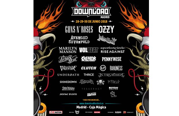 InzonaMagazine's tweet image. Nuevas confirmaciones Download Festival Madrid @DownloadFestMad @VOLBEAT @Pennywise @L7officialhq @OfficialITM @Iron_Reagan @LiveNationES inzona.es/nuevas-confirm…
