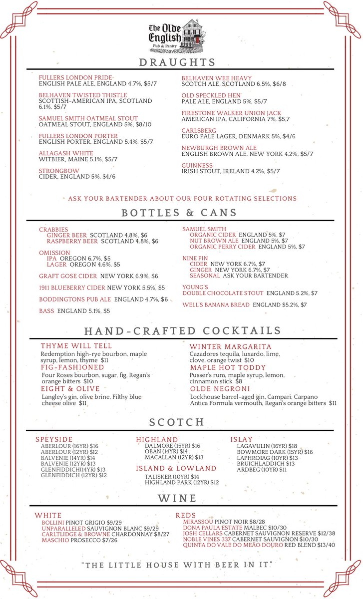 And the drinks, of course!🍺🍸🥃🍷