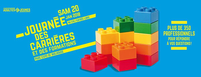 UHA68's tweet photo. N'oubliez pas ! Ce samedi 20 janvier 2018, de 9h à 17h, c'est la Journée des carrières et des formations au Parc des expositions de Mulhouse !
Entrée libre.
Plus d'infos sur https://t.co/IC1RkEaVUD https://t.co/AFDZVo36sq