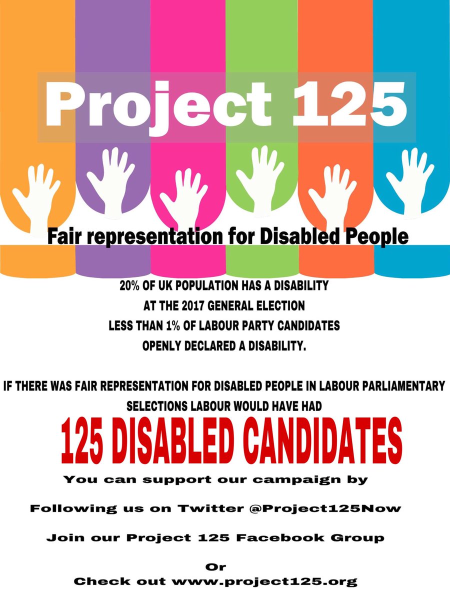 JonFletcherAUL's tweet photo. @LabourSid What a pity @PeoplesMomentum failed to field a single openly #disabled candidate. Only #Project125 fielded openly disabled candidates and Well done to @Sarahistorygirl and Nicola Morrison who each got over 7000 votes. I am proud of both of them! https://t.co/ZC3P5L40K0