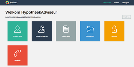 overviewz introduceert: InkomensVerklaringondernemer.nl
Snel en eenvoudig een inkomensverklaring aanvragen doe je nu via: inkomensverklaringondernemer.nl

Upload de benodigde documenten en de verklaring volgt snel. 
Bij 'n compleet dossier leveren we de inkomensverklaring binnen 2 dagen!