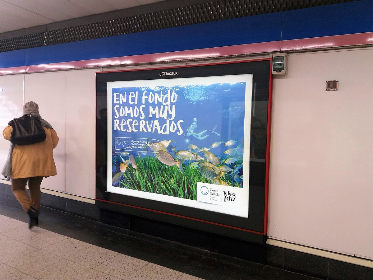 itremurcia's tweet photo. 🔝🔝🔝Ya estamos en el @metro_madrid promocionando nuestro destino y sus productos turísticos #CostaCálida #RegióndeMurcia:
🍷enoturismo.
🐟buceo.
🌄naturaleza y activo.
⛵️náutico.
⛪️religioso y patrimonial.
🚵‍♀️deportivo.
🥘gastronomía.
Y mucho más... en #FITUR2018RM https://t.co/KfhxgA3cNz