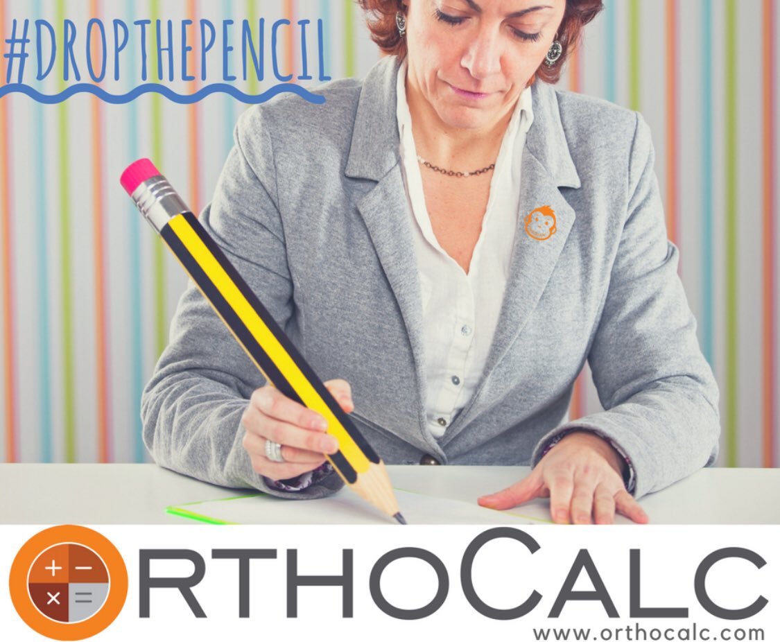 OrthoCalc's tweet photo. @OrthoCalc #dropthepencil #simplifyandstreamline #orthocalc #closemorecases #automatefollowups #smile #invisalign https://t.co/fE1g7WNzJA
