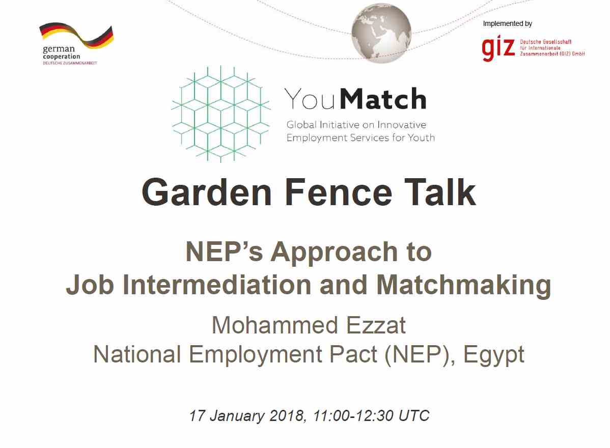 First Webinar Wednesday in 2018 coming up on NEP's success story in matching Egyptian youth in blue-collar job opportunities! #JobMatching #Youth #Egypt #NEP