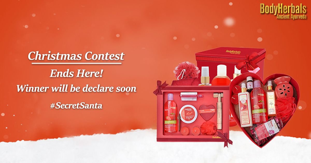 BodyHerbals's tweet photo. Christmas Contest Ends Here!
Winner will be declare soon.
To know more about the contest rules, please click here: https://t.co/1z23NYVxQI
#BodyHerbals #SecretSantaGift #SecretSantaContest #Christmas #MerryChristmas #Contest #ContestAlert #ChristmasContest #Gift #ContestEnd https://t.co/01q7CEnJcd