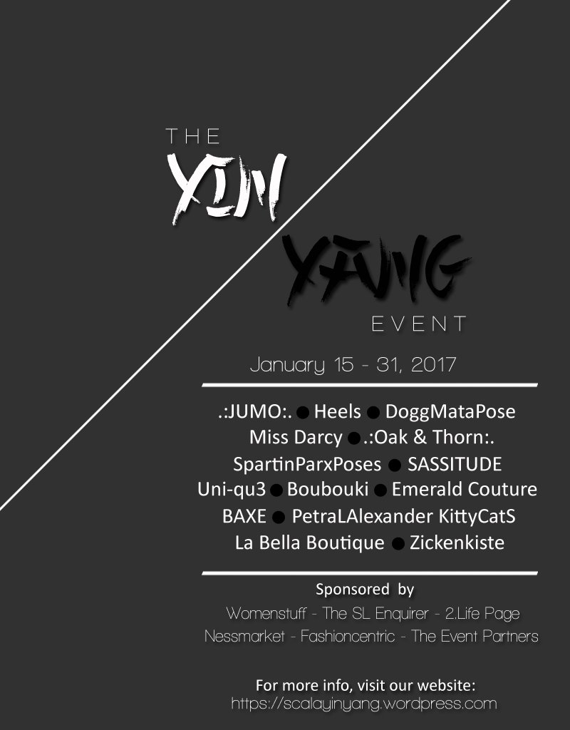 PetraLA_SL's tweet image. BouBouKi and Heels @ SCALA Yin Yang Event January – by ©PetraLAlexander-Valerian™ #flickr flic.kr/p/228kAMD #SecondLife #VirtualReality 
#Virtual #Fashion

SCALA Yin/Yang Event opens today until January 31, 2018. 
The theme is Faded/Vibrant.
LM: maps.secondlife.com/secondlife/New…