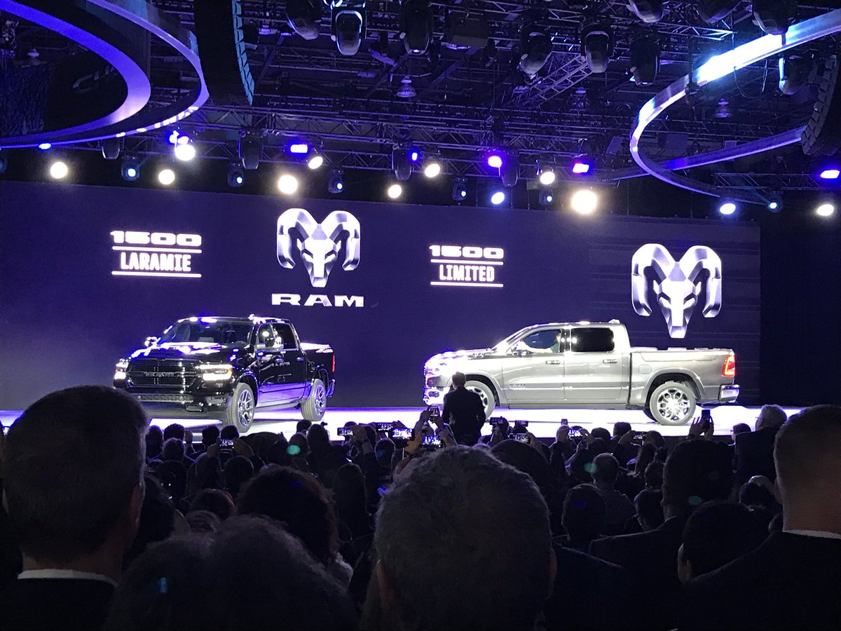 jjkalinowski's tweet photo. No Compromise. The all-new 2019 @RamTrucks #1500 is #RamTough - incredible reveal at #NAIAS2018 #FCANAIAS @FiatChrysler_NA #GutsGloryRam #ProvenToLast https://t.co/TV0973Y77d