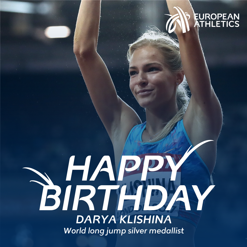 Happy birthday to world long jump silver medallist and former European indoor champion Darya Klishina! 
