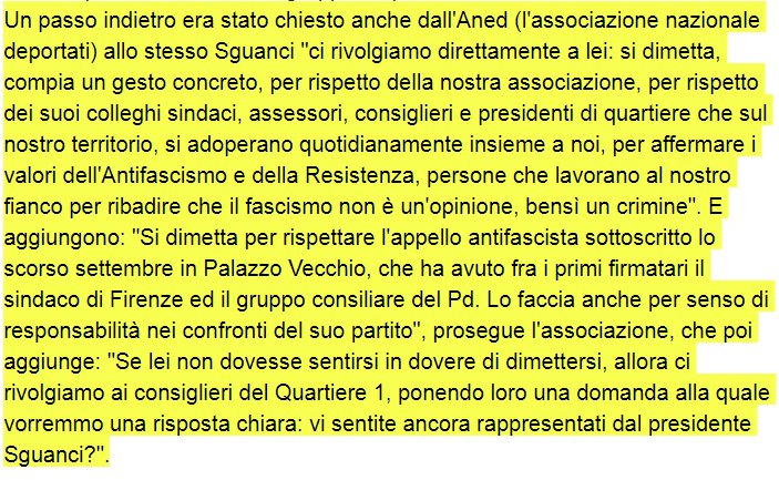ossoropul's tweet image. caso #Sguanci, @pdnetwork: anche ANED (Associazione Nazionale Ex Deportati) chiede le dimissioni del presidente del Quartiere 1 di Firenze.
firenze.repubblica.it/cronaca/2018/0…
#IoSonoAntifascista