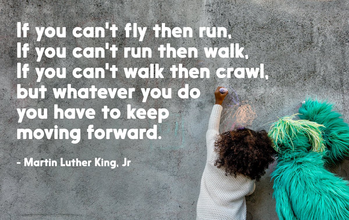 sesamestreet's tweet image. “Whatever you do, you have to keep moving forward.” ❤️ #MLKDay