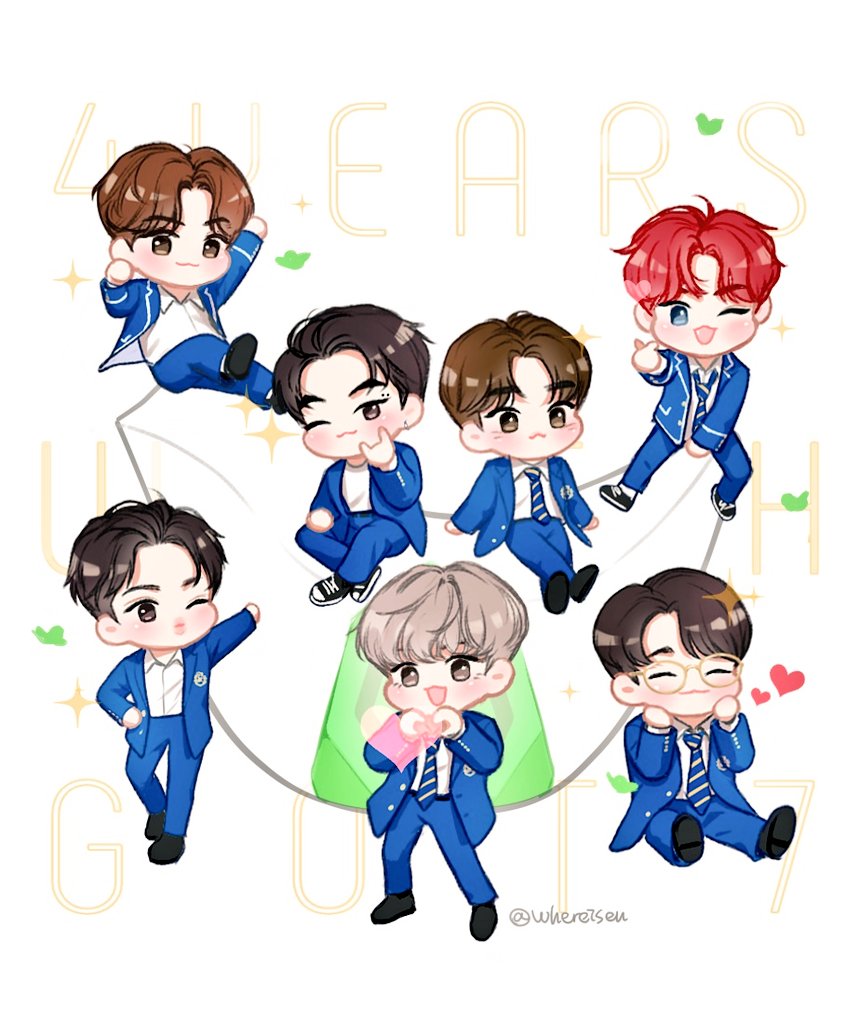 whereiseu's tweet photo. #4YearsWithGOT7 💚💚💚🎉🎆💖🐣 https://t.co/tIYygyDaT8