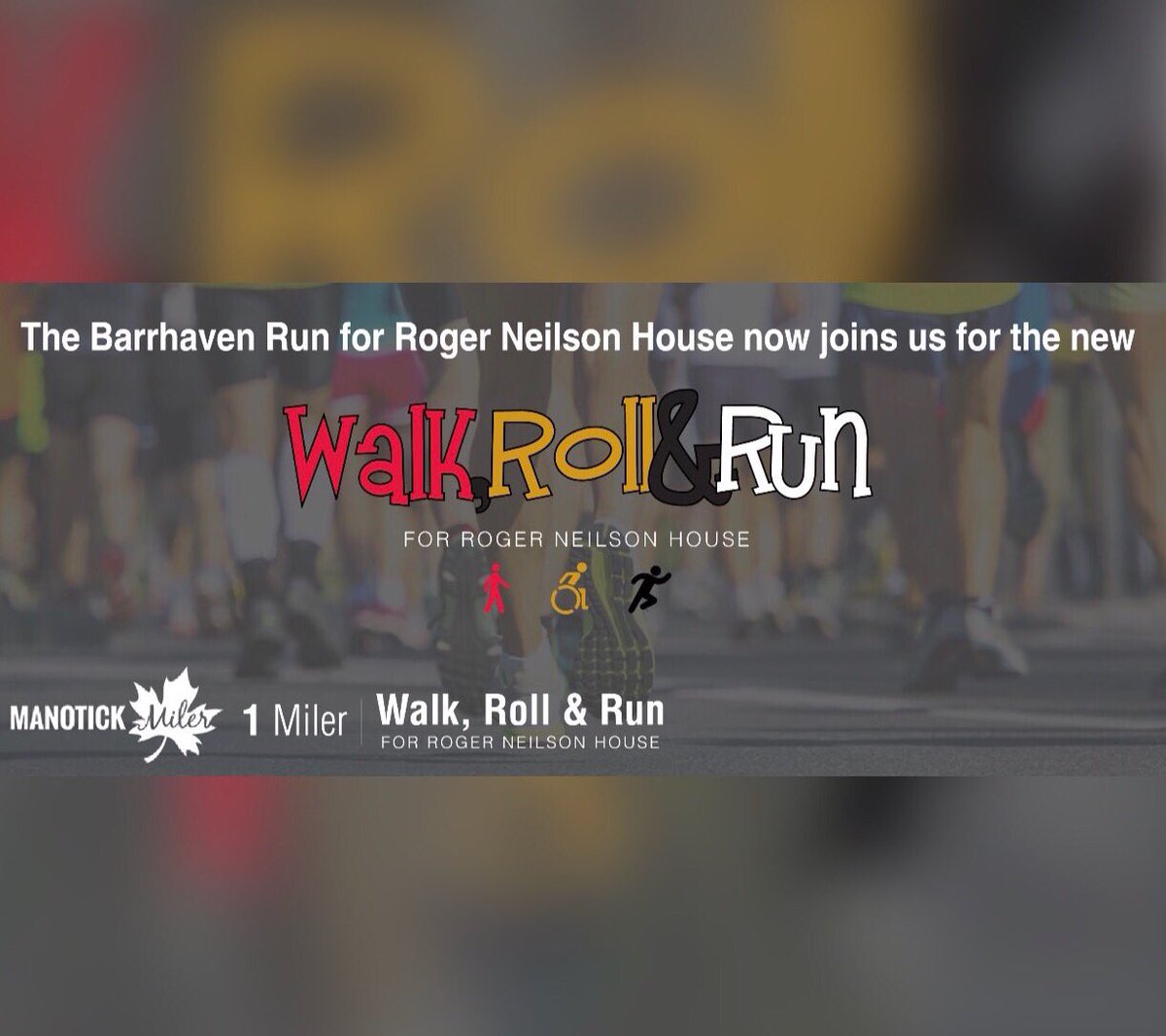 The <a href="/BhavenRun/">Barrhaven Run</a> for Roger Neilson House joins the Manotick Miler! @sensfoundation 
Both events held each spring, raise significant funds for important causes in our community and we are beyond excited to welcome these partnerships!! #milermondays