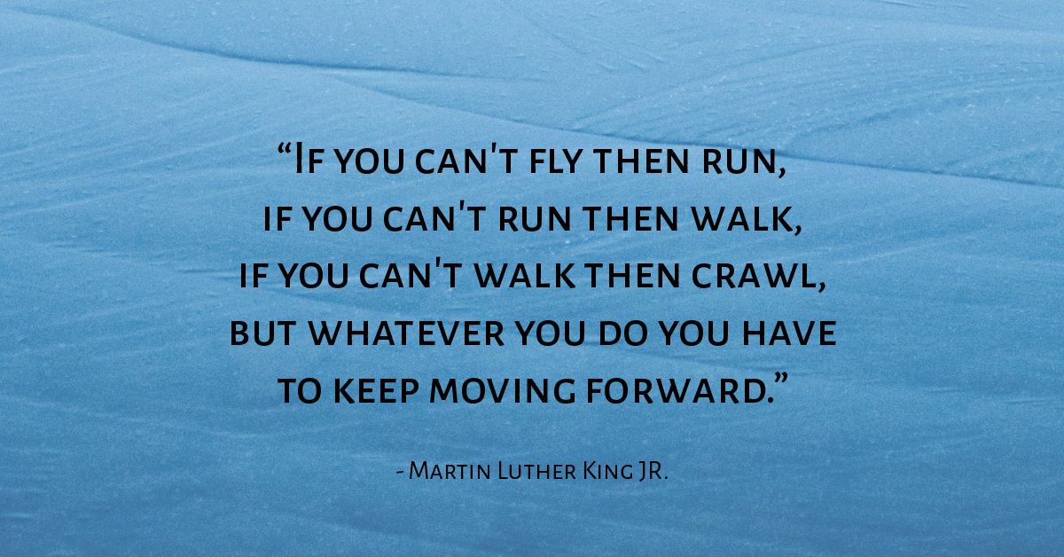 Here's some MLK motivation you can apply to your workouts!