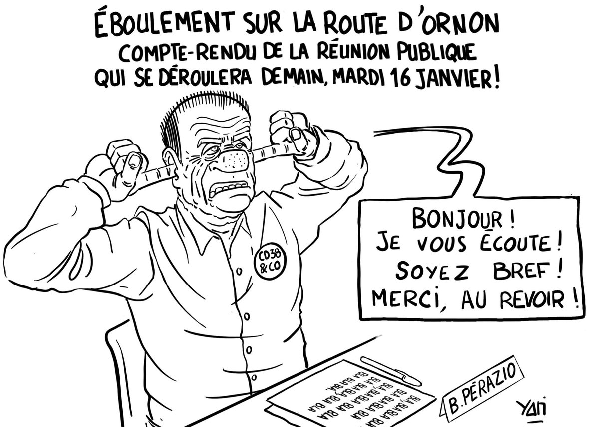 LionelAlbertino's tweet photo. « O temps, suspends ton vol ! …»
Source : https://t.co/hB4A8X1nQg #Ornon #Oisans #eboulement #departement #Isere #route #RD526 #dessin #DessinDuJour #DessinDePresse #Tempete #Eleanor #reunion https://t.co/1RsbLJMP4d