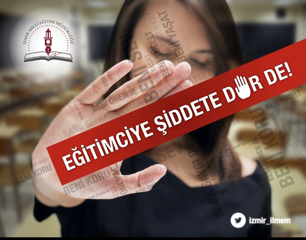 ayimderyaaan's tweet photo. Eğitimde şiddete dur diyoruz #öğretmeneelkalkmazeliöpülür @yahsiomer @ilkererarslan @selimedogramaci @izmir_ilmem @izmir_mem_arge https://t.co/Ggxo2cs6wt