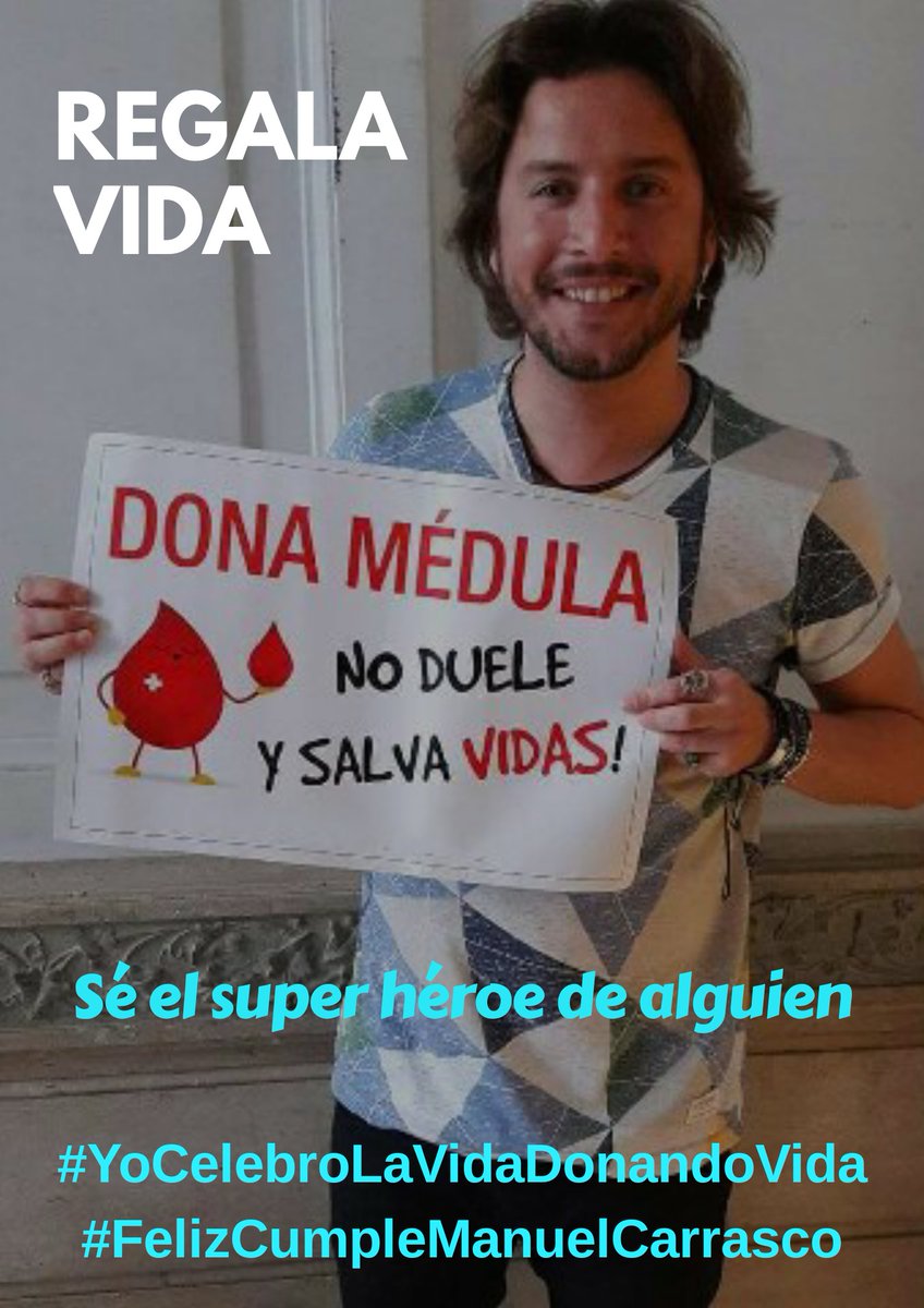 MCarrasco_Ec's tweet photo. Latinoamérica y España se hacen uno solo para desearte lo mejor en este día y por siempre!!
❤😘🎂🎊🎉🎵🎶
#YoCelebrolaVidaDonandoVida 
#FelizCumpleManuelCarrasco
@manuelcarrasco_
@CFPortalmixMC @AmigosMCarrasco @UniversalMusicE
@RADIOGITANA https://t.co/DQ4A4ip7TS