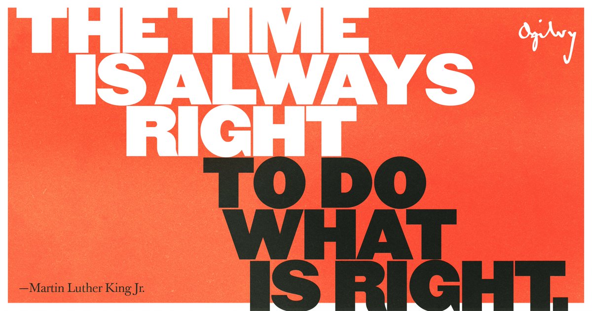 Ogilvy's tweet photo. #MLKDay https://t.co/vv0C6wxrHX