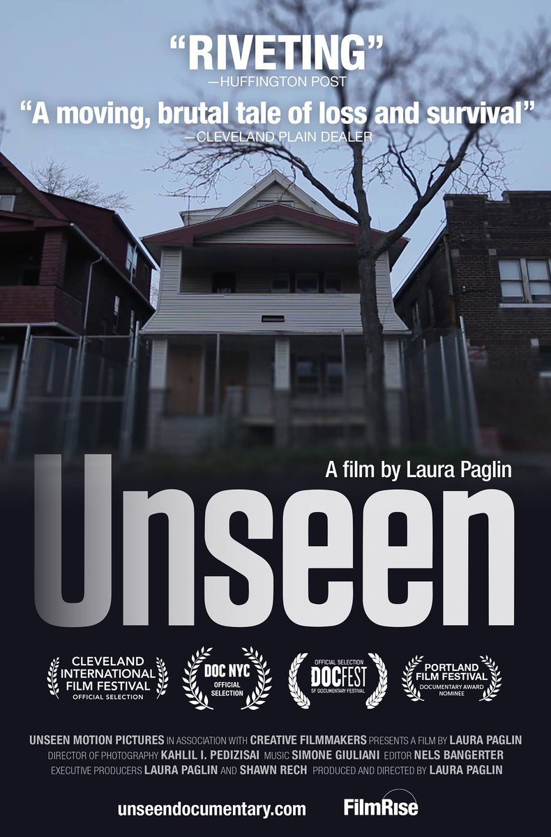 robertsberna's tweet photo. Filmrise (Going Clear, Janis, My Friend Dahmer) is releasing UNSEEN by Cleveland filmmaker Laura Paglin. Available on Amazon Video, iTunes, and Vudu, as well as DVD and Blu-ray beginning Jan. 23, 2018. #unseendoc @unseendoc https://t.co/jIPolnhuPM