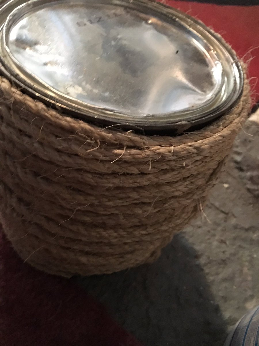 That's better but i don't know why I wrapped it around this paint can