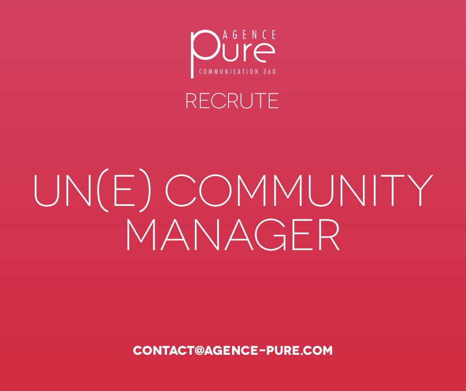 AgencePure's tweet photo. #Recrutement On recherche un expert des Internets, un spécialiste de la punchline, un afficionado des réseaux sociaux. Si tu veilles comme tu respires, que tu as l'esprit créatif d'un Jackson Pollock et que tu as une première expérience en CM alors rejoins-nous ! https://t.co/LCKXm7YSL6