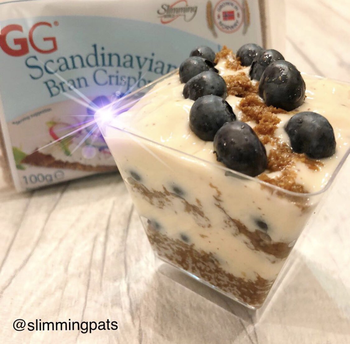 slimmingpats1's tweet photo. #ggcrispbread #scanbran soaked in #coffee layered with yogurt & #blueberries #sw #swuk #SlimmingWorld #scanbranchallenge #weightloss #MotivationMonday https://t.co/6taznQ9cpw