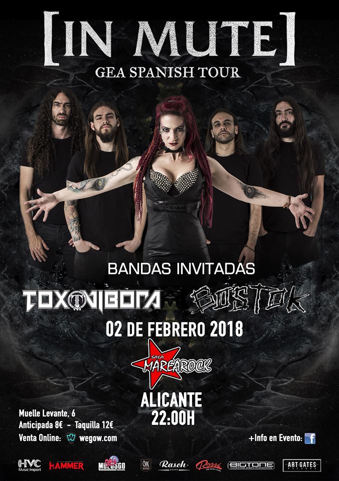 ArtGatesRecords's tweet photo. ¡No te pierdas a @INMUTEBAND en #Alicante presentando "Gea"!
@salamarearock - Muelle de Levante, 6
Entradas anticipadas Online en Wegow: 8€
Entradas en Taquilla: 12€
Artista Invitado: @TOXOVIBORA + @BOSTOK
#GeaSpanishTour #AGR https://t.co/0ZWuVHsLJR