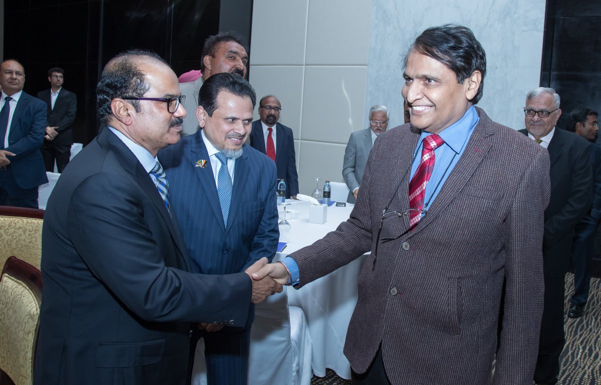 asharfalima's tweet photo. Extremely privileged to attend the interaction session with H.E Suresh Prabhu, Honorable Minister of Commerce &amp; Industry, Government of India, organized by IBPG in Abu Dhabi.

لقد شرفت بحضور الجلسة التفاعلية مع سعادة سوريش برابهو، وزير التجارة والصناعة الهندي، والتي نظمتها IBPG https://t.co/Ws2253OxUj