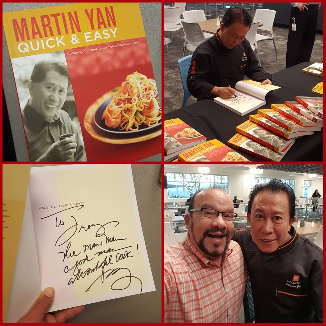 TroyVera_AdGuy's tweet photo. So this happened today! I got to meet &amp; get a signed book from #ChefMartinYan at @dell Round Rock HQ. I shared the joy of watching him on @kqed as a kid in the SF Bay Area. Such a nice guy! "If #YanCanCook, so can you!" 

#IWork4Dell https://t.co/mDgk6Z8yWs