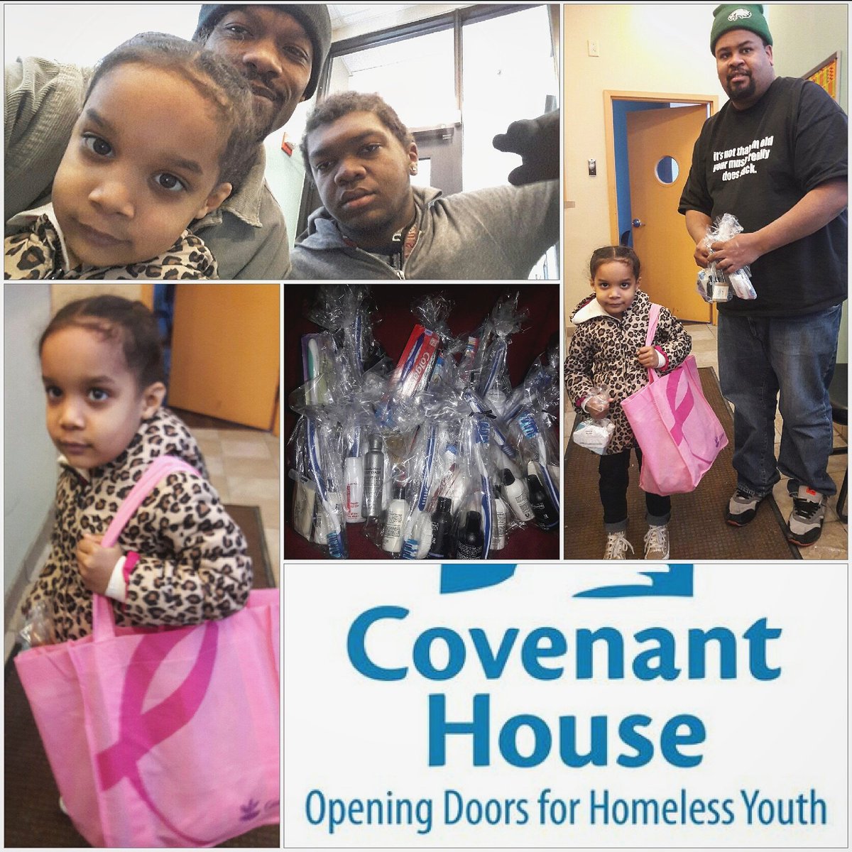 #MLKDay of service teaching my daughter at an early to Provide for those in need. Created toiletry kits  #CovenantHouse #TeenShelter