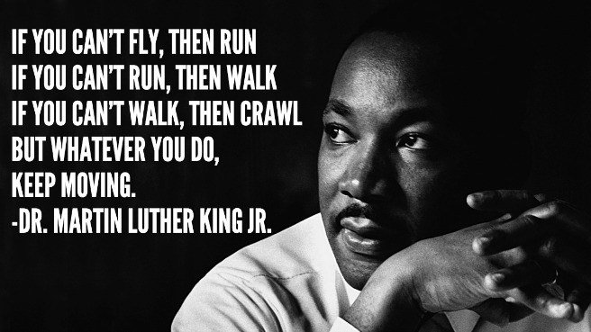 Keep moving forward