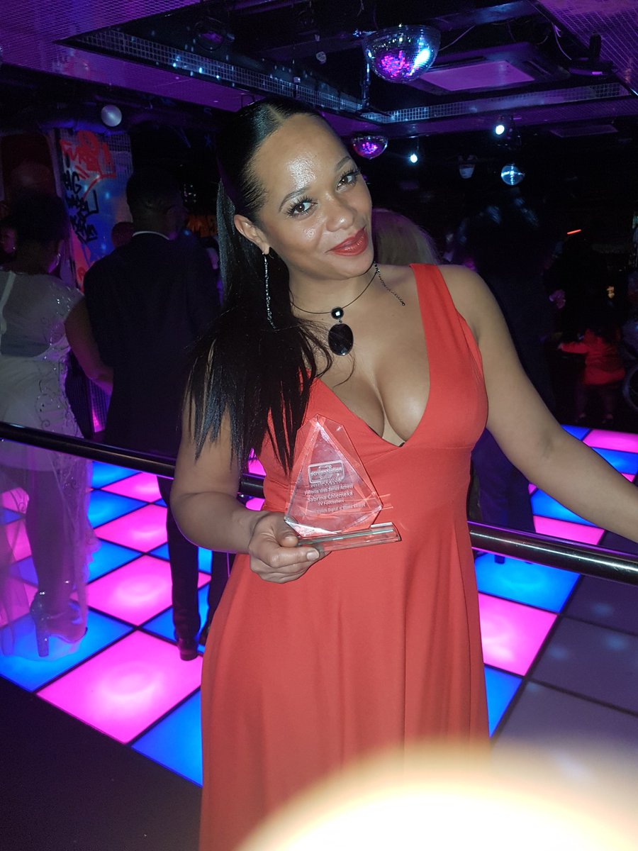 TvFootballers's tweet photo. And the @ScreenNation best actress award goes to @Sabrinachiemeka for her role in @TvFootballers https://t.co/YyYuJSHJPq