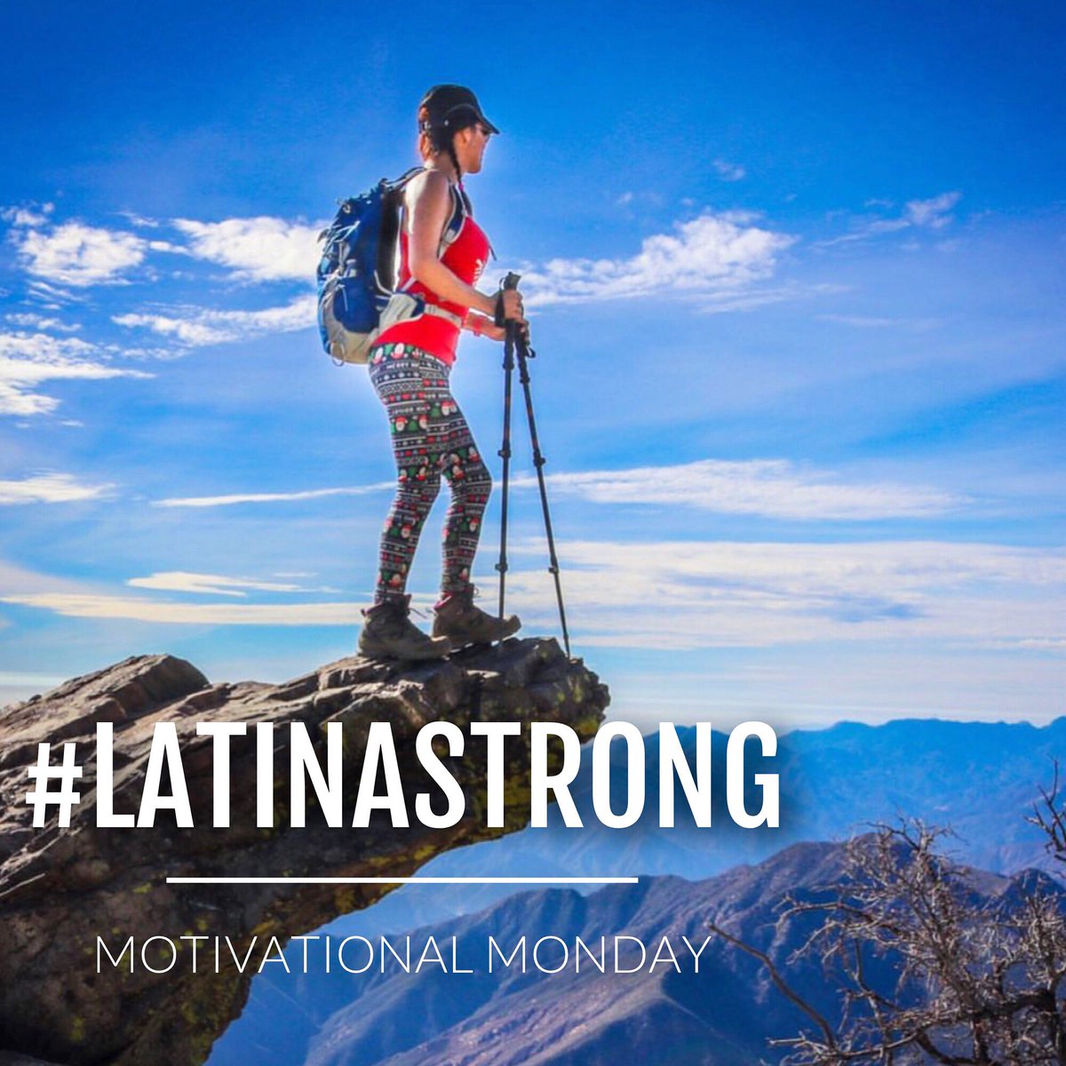 LatinaStrongDr's tweet image. Climb mountains not so the world can see you, but so you can see the world.            #MondayMotivaton #LatinaStrong #CommunityCoreLeader #YeseniaMedrano #LatinoHealth #goRedLatino #Health #Wellness #Hiking #Hike #beActive #getOutside @REI