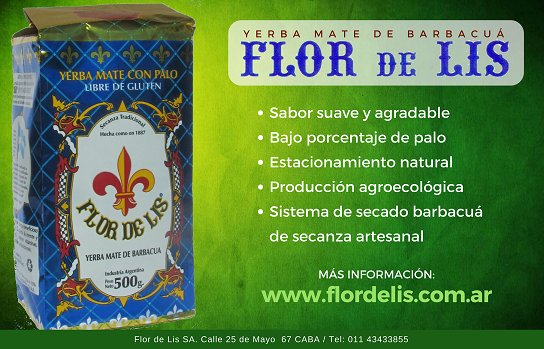 Pablomartinchef's tweet photo. #Probaste: YERBA MATE FLOR DE LIS
Presentación: 500g.
- secada manualmente en barbacua
- estacionada natural
- bajo porcentaje de palo
- agroecológica
- 100% yerba mate misionera
- envasada en origen
- Producto Libre de Gluten (Apto para celiacos)
#Flordelis #Rica #Sana https://t.co/0SfaEJTc2l