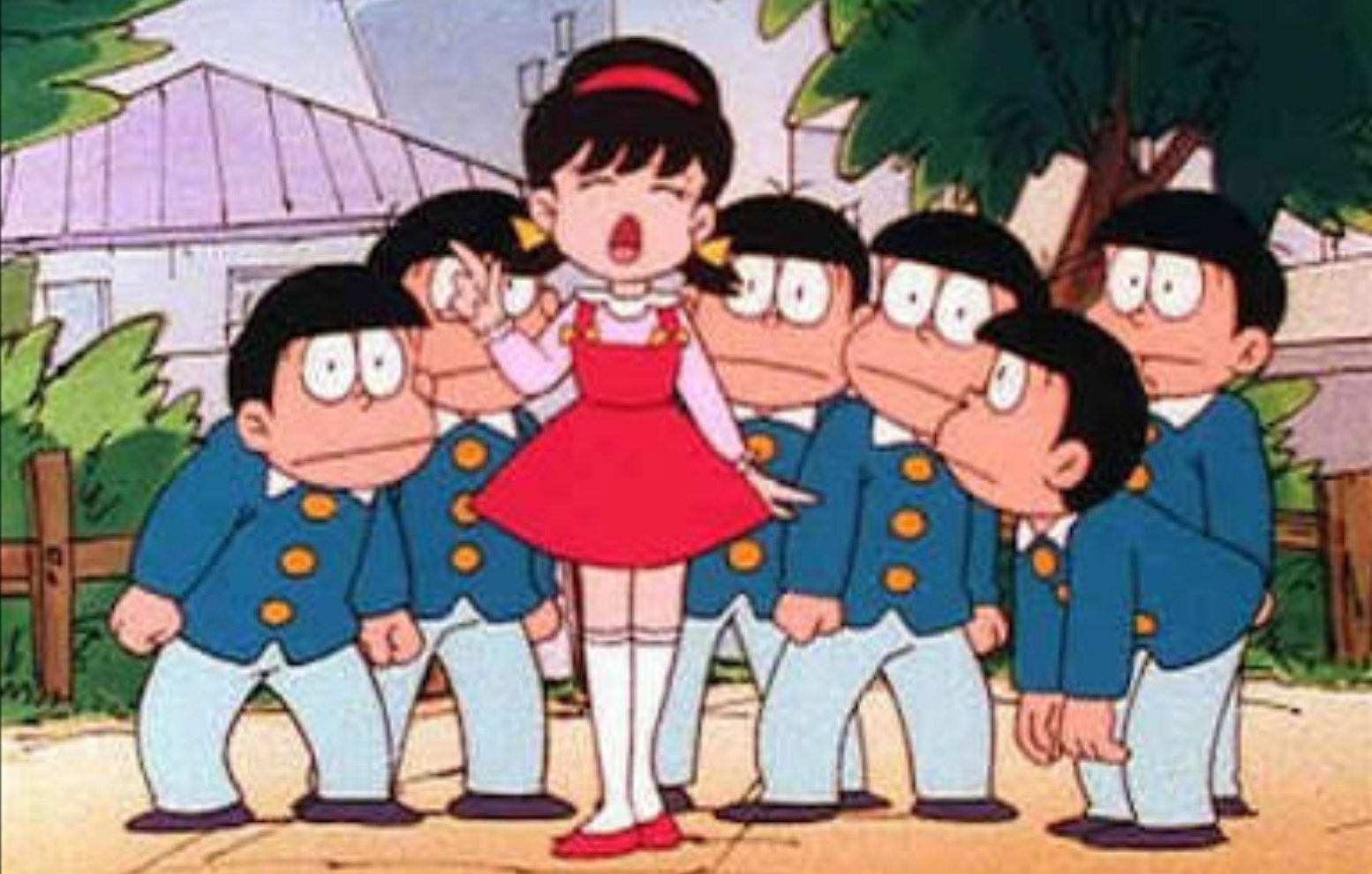 ドは松ｲｽﾞﾄｩｰﾊﾞｯﾄﾞ となりのかわいこちゃんは これ クミコちゃんという子で 六つ子 チビ太も好きになっちゃって この回トト子ちゃんと奮闘してた 平成おそ松くん めっちゃ好きで何度も見てた まさかおそ松さんでも がんばれートト子
