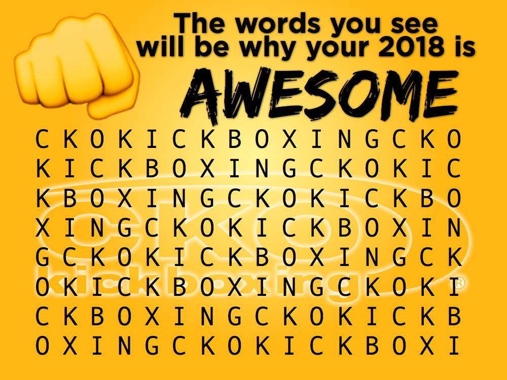 CkoGreenbrook's tweet photo. What words do you see that could change your life today and 2018?  Join us at CKO Green Brook for our Monday night classes:👊✊⏲️🏋️‍♀️

5:30 PM with Dee
6:45 PM with Leo
8:00 PM with Leo

#ckogreenbrook #ckogreenbrook2 #ckokickboxing #ckoMondays #cko2018 #realbagsrealresult https://t.co/WN0bG4NV7R