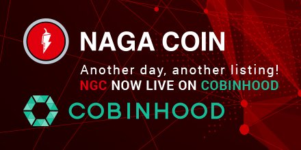 We're live! Start trading NGC on COBINHOOD, one of our favourite crypto exchanges. Whether you finally want to get in, stack up your NGCs, or sell some coins:
Start trading NOW: cobinhood.com  

#NGC #NAGA #crypto #COBINHOOD #trading #blockchain